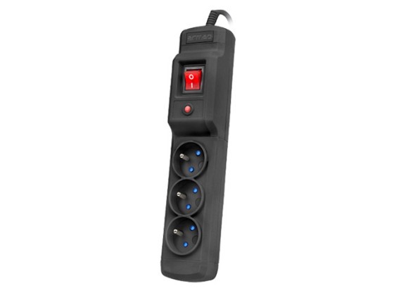 PROTECȚIE LA SUPRATENSIUNE ARMAC MULTI M3 5M 3X PRIZE FRANCEZE NEGRU