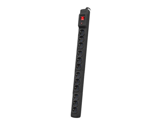 PROTECȚIE LA SUPRATENSIUNE ARMAC MULTI 12M/10A RACK 19" 1.5M 12X PRIZE FRANCEZE NEGRU