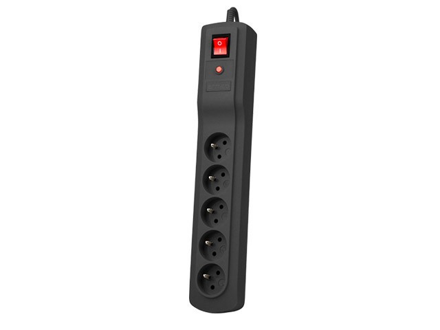 SURGE PROTECTOR ARMAC C5 1.5M 5X FRENCH OUTLETS BLACK