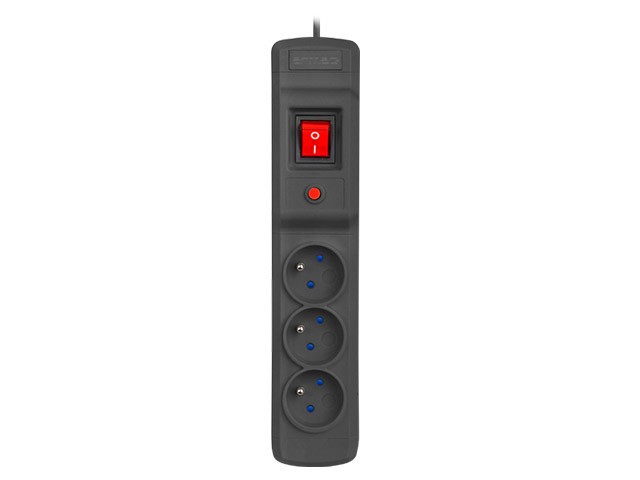 PROTECȚIE LA SUPRATENSIUNE ARMAC MULTI M3 1.5M 3X PRIZE FRANCEZE NEGRU 3