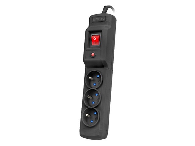 PROTECȚIE LA SUPRATENSIUNE ARMAC MULTI M3 5M 3X PRIZE FRANCEZE NEGRU 1