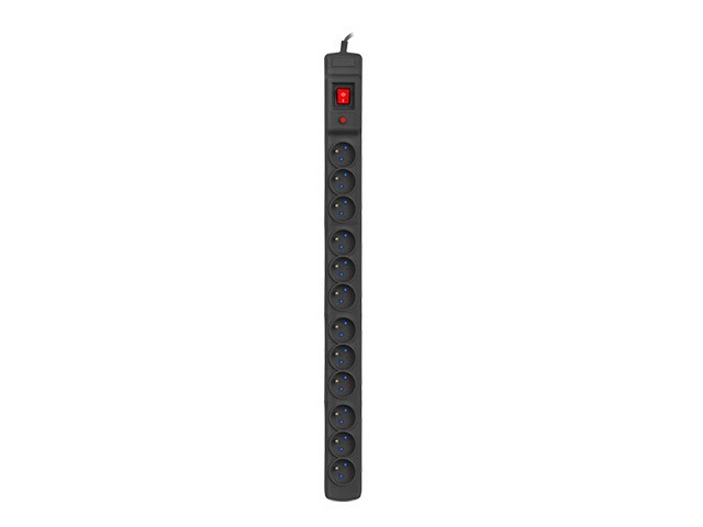 PROTECȚIE LA SUPRATENSIUNE ARMAC MULTI 12M/10A RACK 19" 3M 12X PRIZE FRANCEZE NEGRU 5