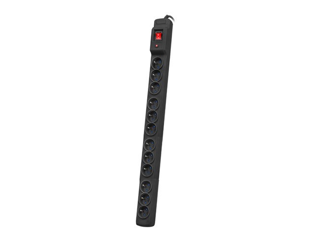 PROTECȚIE LA SUPRATENSIUNE ARMAC MULTI M12 RACK 19" 5M 12X PRIZE FRANCEZE NEGRU  1