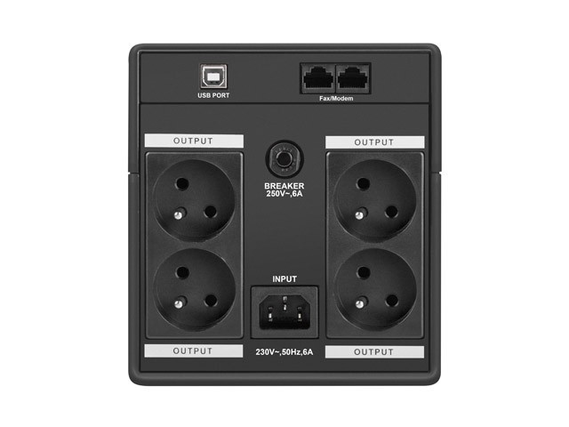 UPS ARMAC HOME H/1000E/LED LINE-INTERACTIVE 1000VA 4X FRENCH OUTLETS USB-B LED 5