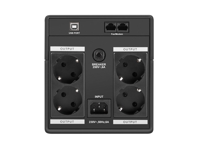 UPS ARMAC HOME H/1000F/LED LINE-INTERACTIVE 1000VA 4X SCHUKO OUTLETS USB-B LED 6