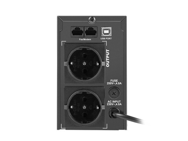 UPS ARMAC OFFICE O/650F/LCD LINE-INTERACTIVE 650VA 2X SCHUKO OUTLETS USB-B LCD METAL CASE 5