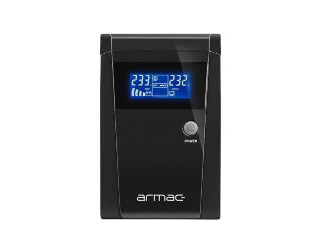 UPS ARMAC OFFICE O/1500F/LCD LINE-INTERACTIVE 1500VA 3X SCHUKO OUTLETS USB-B LCD METAL CASE 6