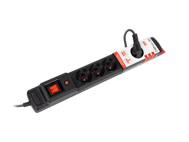 PROTECȚIE LA SUPRATENSIUNE ARMAC MULTI M6 10M 6X PRIZE FRANCEZE NEGRU 3
