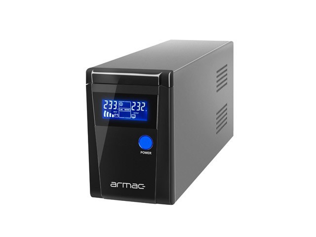 UPS ARMAC OFFICE O/850F/PSW LINE-INTERACTIVE 850VA 2X SCHUKO OUTLETS LCD PURE SINE WAVE METAL CASE