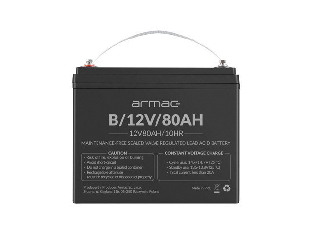 BATERIE UNIVERSALĂ ARMAC VRLA AGM 12V/80AH 1